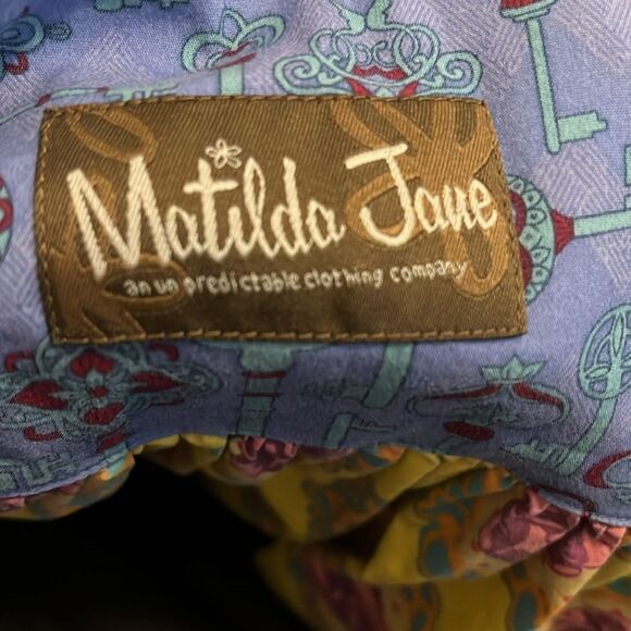 Matilda Jane Paint By Numbers Multi Print Apron Hot Air Balloon Floral Dress - Picture 8 of 9